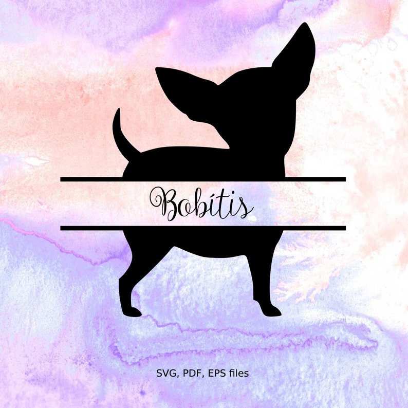 Download Split Chihuahua Svg Pet Monogram Frame Svg Pdf Eps Files Etsy