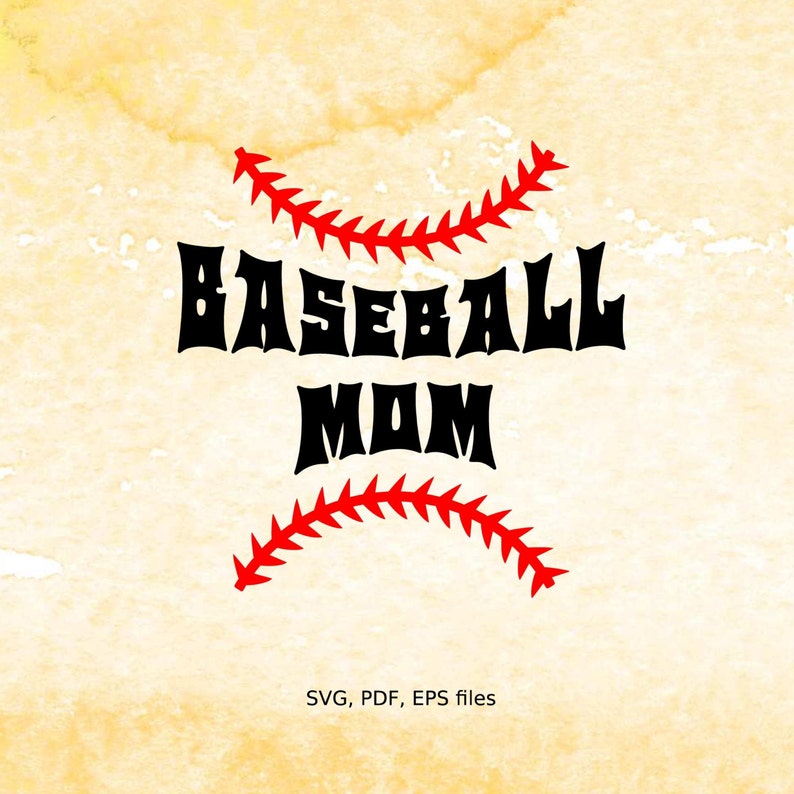 Download Baseball Mom SVG with laces baseball vinyl cutting files ...