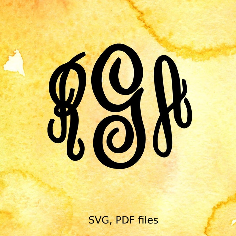 Download Master Circle Monogram Font SVG files cutting Fancy ...