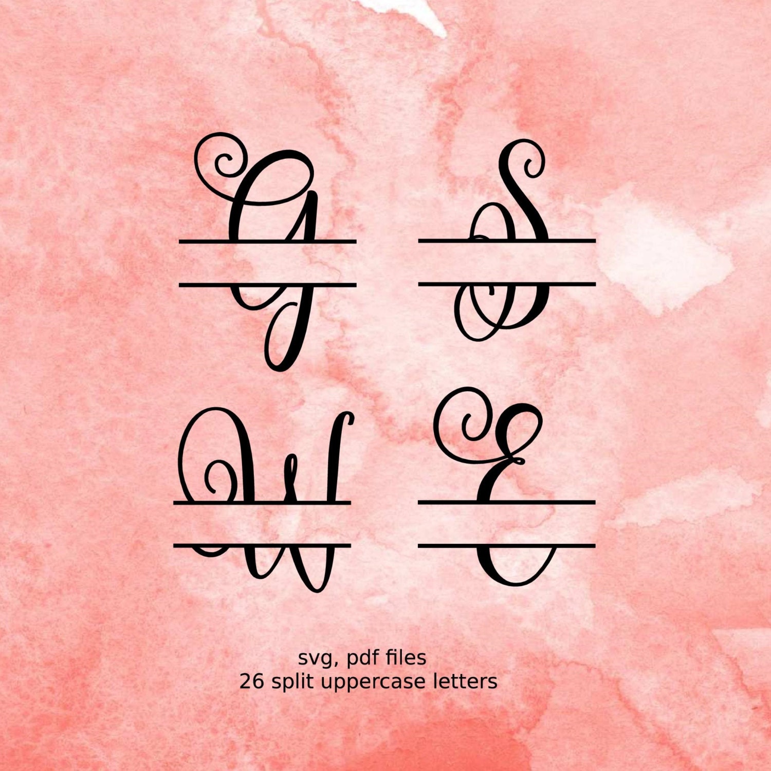 Download Split letter SVG Split Monogram Letters Split Alphabet svg ...