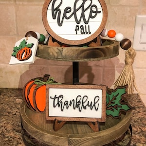 DIGITAL FILE* Hello Fall Bundle ~ Tiered Tray ~ Tray Decor ~ Shelf Display *DIGITAL*