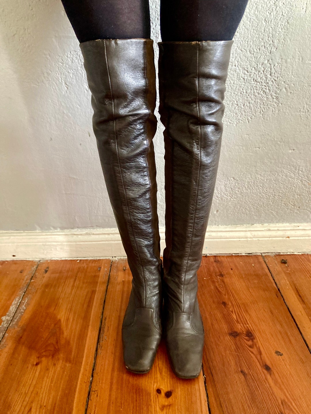 Vintage 1960s leather overknee boots Goloboots Österreich