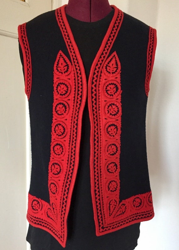 Vintage 1960s psychedelic hippie waistcoat