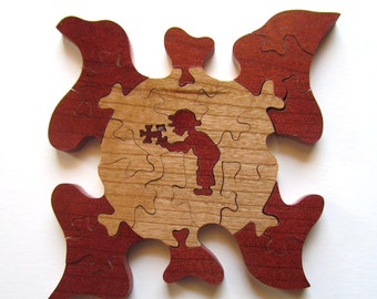 Autism Awareness, Support Autism, Wooden Autism Awareness Puzzles, Novelty Puzzle, Homemade Puzzle, Wood Puzzle, Puzzle Piece Art