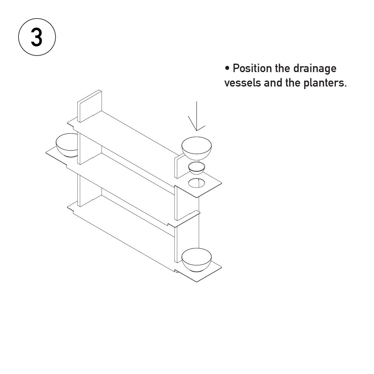 Hanging Bookshelf With 3 Planters Etsy