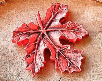 Maple Leaf Silicone Mold 8cm for Polymer Clay Fimo Plaster WEPAM Wax Soap Clay Polyester K079 6E95