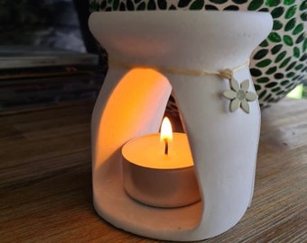 Lámpara de luz de té con molde de silicona, difusor de aceites esenciales, aromáticos, ambientador natural, aromaterapia, quemador de velas, K1217 44K350