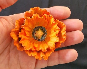 Silicone Mold Flower 3D Poppy Poppy 7cm for Plaster Candle WEPAM Wax Soap Clay Polyester Resin Cement K076 çB125