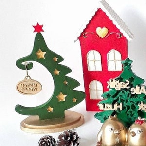 Christmas Tree Silicone Mold 14cm on Base for Plaster Soap Resin Clay Polyester Wax Concrete Cement Polymer Clay Fimo K108 3F310