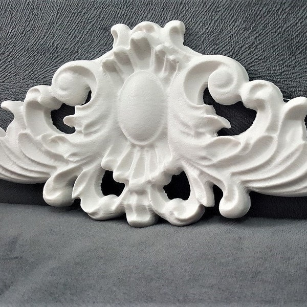 Silicone Mold Applique Baroque Leaves 32cm Decorative Lianas for Door Wardrobe Wall Furniture Plaster WEPAM Resin Wax Soap Clay K275 3F400