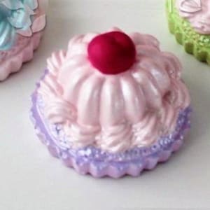 Mini molde de silicona para pastel, Cupcake, vela de cereza para yeso, jabón, arcilla, resina de poliéster, cera de cemento Fimo K362 5E60 imagen 1