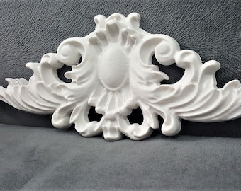 Silicone Mold Applique Baroque Leaves 32cm Decorative Lianas for Door Wardrobe Wall Furniture Plaster WEPAM Resin Wax Soap Clay K275 3F400