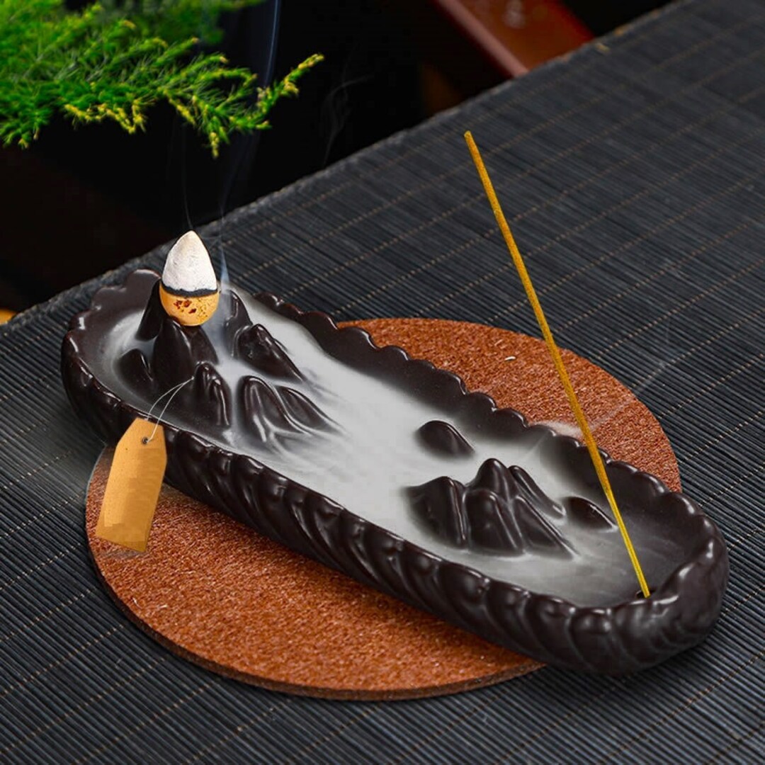 Silicone Incense Burner Mold 17cm Mountains Incense Holder Backflow