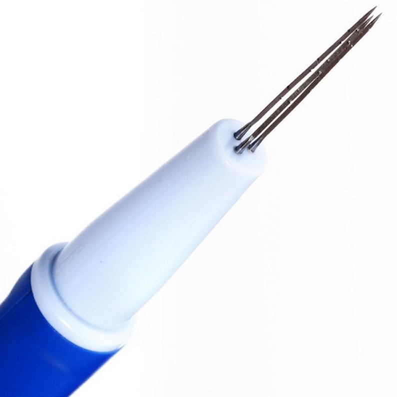 Outil feutrage à l aiguille 3 aiguilles en forme de stylo pour feutrage de la laine cardée ou feutrine Felting Needle image 2