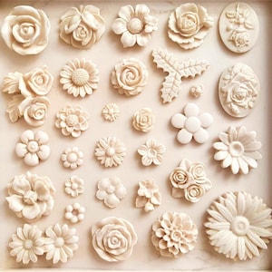 Flowers Polymer Clay Mold 4 in 1 #MD1002B Leaves 