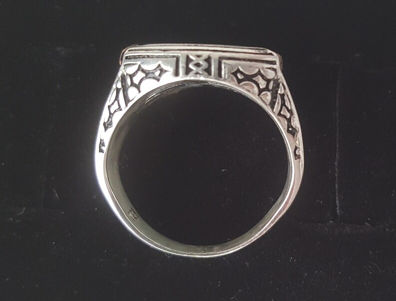 Bague Chevalière Homme 14g en Argent Massif 925 Serti Cabochon - Etsy