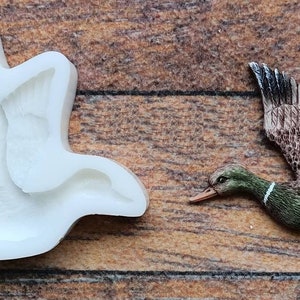 Duck Bird Silicone Mold 3 Sizes to choose from for Polyester Resin Plaster Clay Soap Wax Concrete Cement image 5