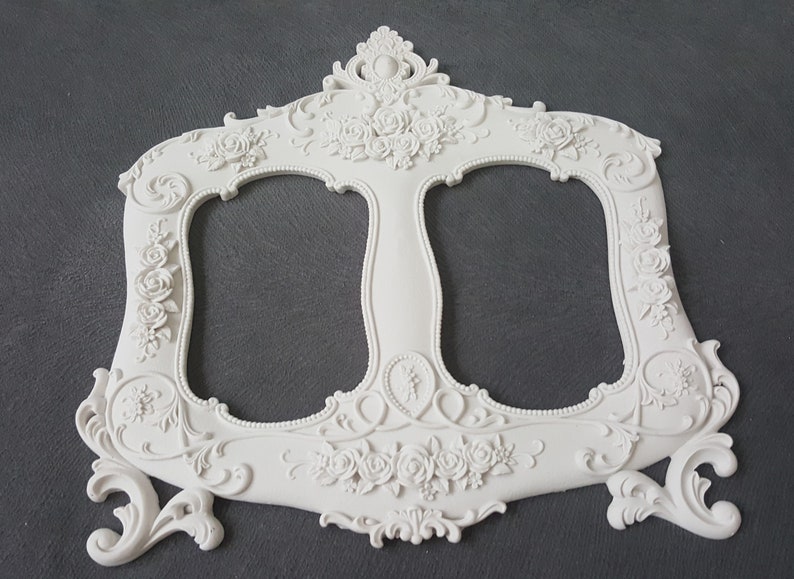 Moule En Silicone Cadre Photo Baroque - 15.3x12.3 Cm - Pour Fondant, Chocolat, Pâte Polymère - Résiste -40°C à 230°C