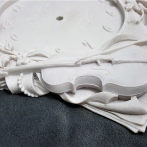 Moule Silicone Montre 28cm déco Violon Fleurs Roses Musique pour Plâtre Wepam Fimo Argile Savon Cire Résine Polyester K906 8F image 5