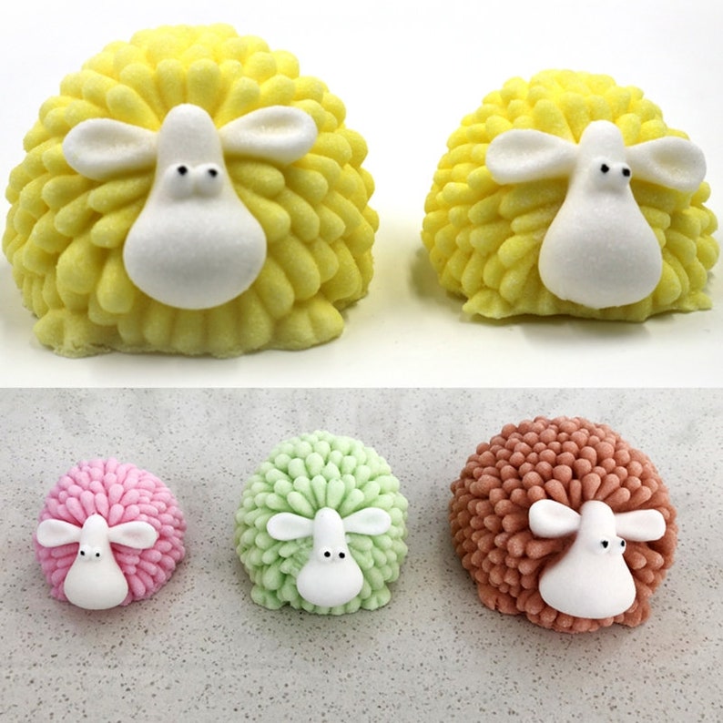 Silicone Mold Sheep 3D Animal for Candle Plaster Soap Wax Clay Resin Polyester Cement WEPAM K1163 41B125 imagem 1