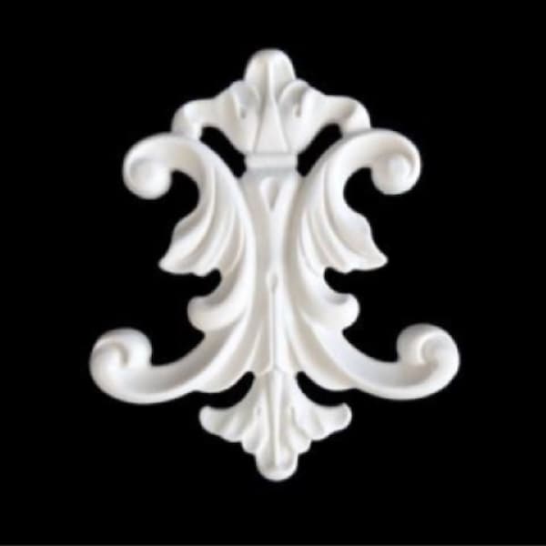 Silicone Mold Applique 16cm Lianas Leaves Baroque Decor for Chest Door Furniture for Plaster Polyester Resin Wax Soap Clay K1199 1F