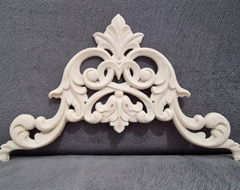 Silicone Mold Applique Lianas Leaves 25cm Baroque Decor for Chest Door Furniture for Plaster Polyester Resin Wax K1196 1F300 4E200HT