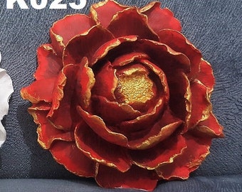 Silicone Mold Flower Rose Peony 3D Lotus 12cm for Resin Plaster Clay Wax Soap Polyester Cement Fimo Wepam K023 K863 K886