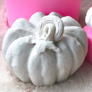 3D Vegetable Pumpkin Halloween Silicone Mold for Plaster Resin WEPAM Wax Candle Soap Clay Polyester Concrete Cement Silicone Mold 11,5cm K1173