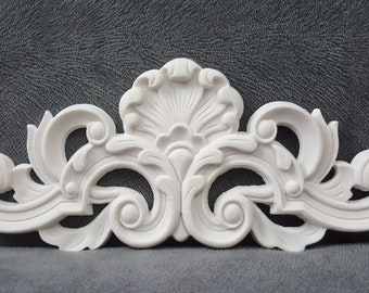 Silicone Mold Applique Leaves 24cm Baroque Decor for Door Wardrobe Furniture Wall for Plaster Fimo WEPAM Resin Wax Soap Clay K459 3F215