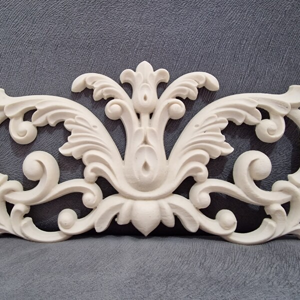 Silicone Mold Applique Lianas Leaves 29cm Furniture Door Chest Decor for Plaster Polyester Resin Wax Soap Clay Cement K1096 4E490