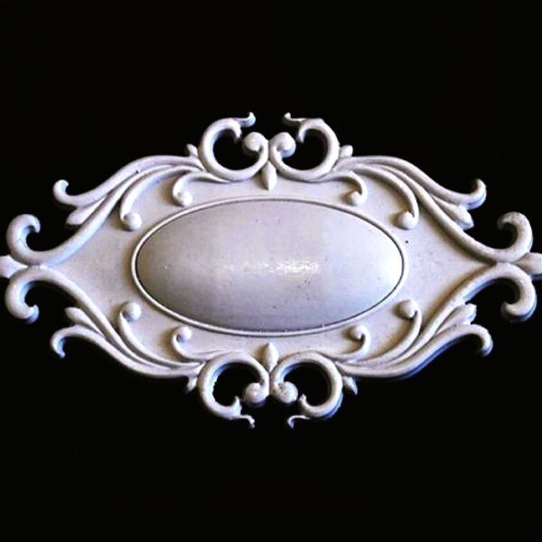 Silicone Mold Applique 25cm Baroque Symmetrical Lianas, Furniture Door Decoration for Plaster Polyester Resin Clay Concrete Cement K1195 1FPO