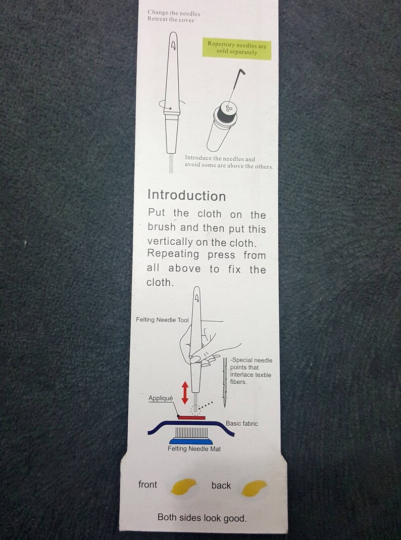 Outil feutrage à l aiguille 3 aiguilles en forme de stylo pour feutrage de la laine cardée ou feutrine Felting Needle image 8