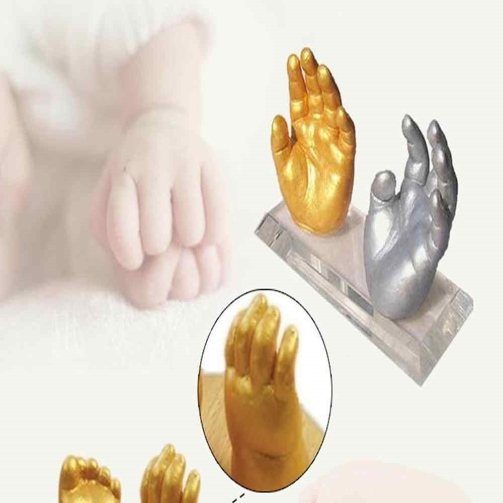 Kit de moldes de alginato Huella de Mano para adultos y bebés Pintura  imitación oro o plata imitación plata -  España