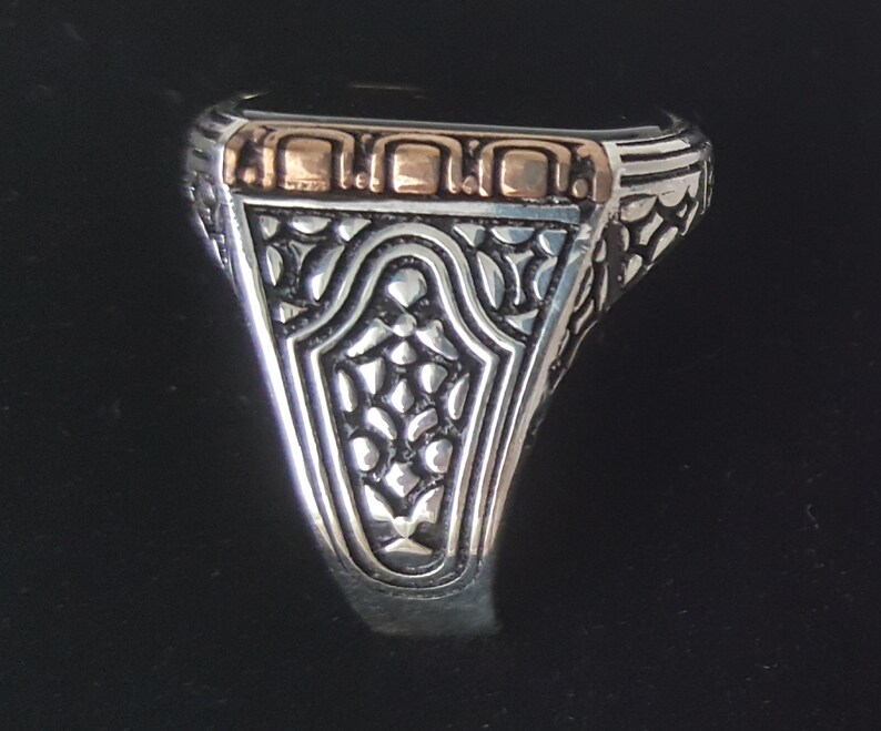 Bague Chevalière Homme 14g en Argent Massif 925 Serti Cabochon - Etsy