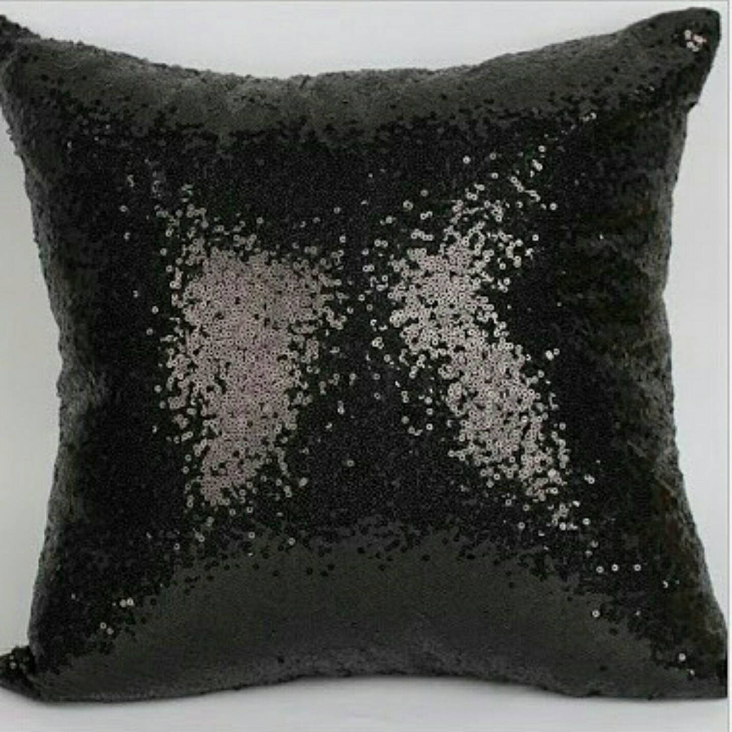 Un Coussin Sequin Noir Brillant 40cm X Home Déco Décoration Intérieure