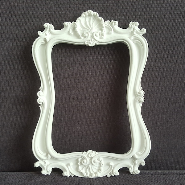 Silicone Mold Photo Frame Mirror 24cm Decorative Leaf Liana for Plaster Polyester Resin Soap Wax Clay Cement K799 35K610