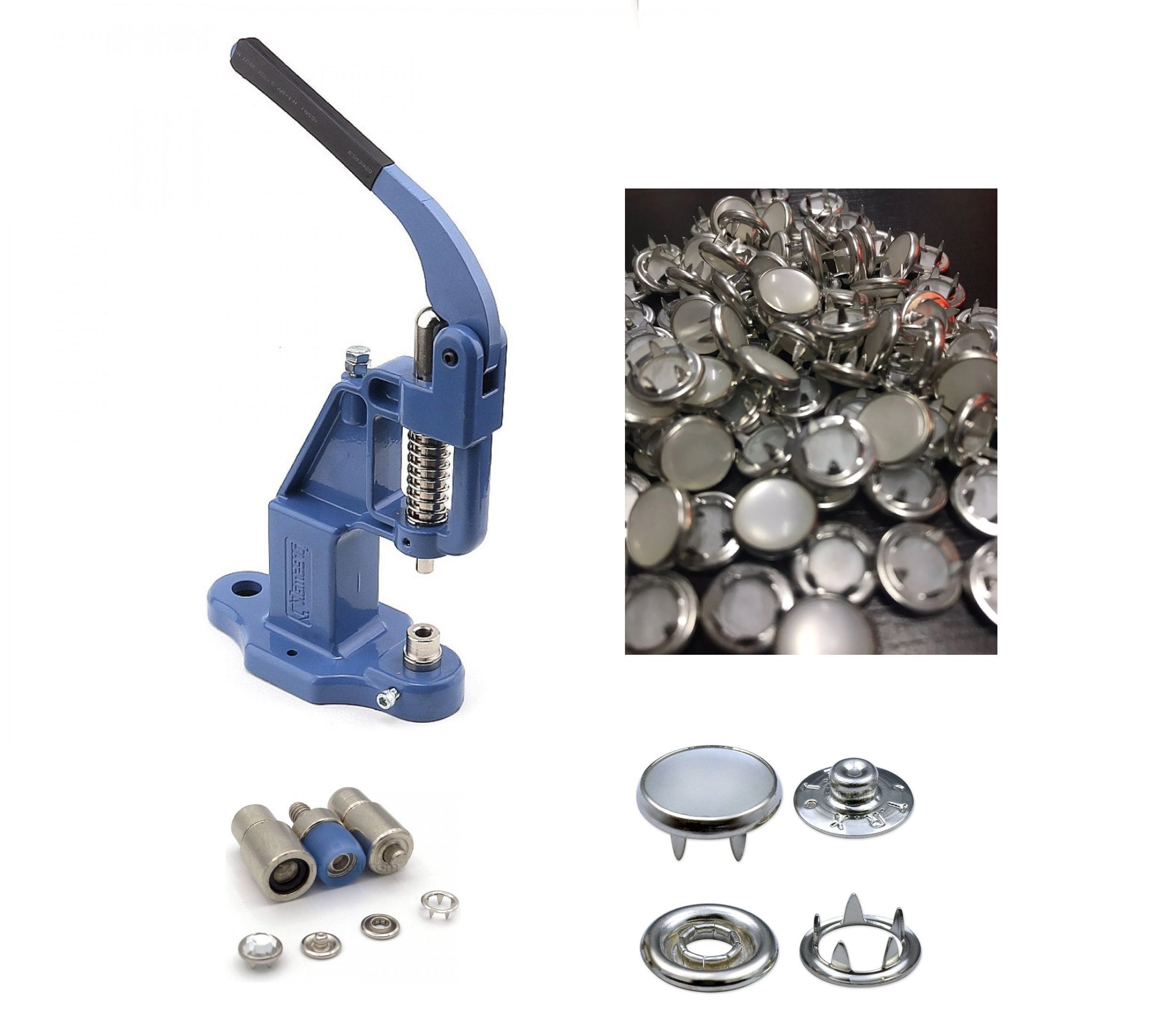 Plastic Kam Snap Fasteners Kit, Plastic Kam Snaps Button Popper Stud Sewing  Leather Craft Clothing Hand Press Machine and Die 