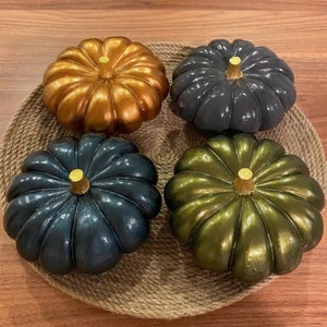 3D Vegetable Pumpkin Halloween Silicone Mold for Plaster Resin WEPAM Wax Candle Soap Clay Polyester Concrete Cement Silicone Mold image 9