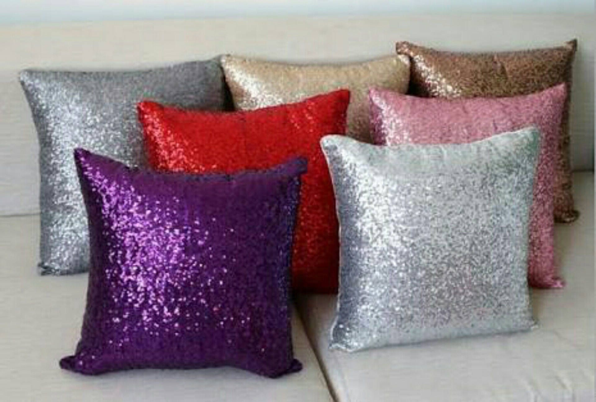 1 Coussin Sequin Brillant 40cm X Home Déco Décoration Intérieure Couleur Au Choix