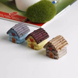 Moule Silicone Mini Maison 3D Chalet Style Bois Coeur pour Pâte Polymère Fimo Plâtre WEPAM Cire savon Terrarium K286 çT90 image 6