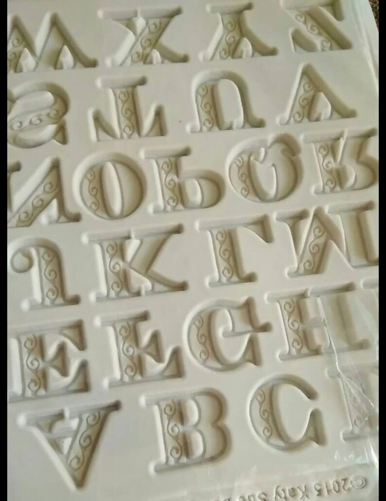 moule silicone lettres alphabet