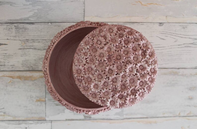 Silicone mold jewelry box beads accessories flowers Chamomile 14cm polymer clay Fimo plaster porcelain SOAP K282