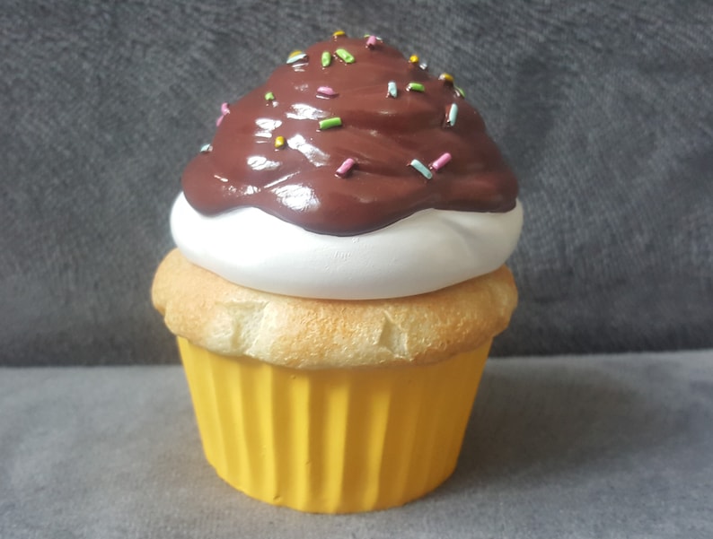Mold Silicone box 9cm Cupcake 3D cake candle Sconce for polymer clay Fimo cast porcelain resin K349 clay SOAP