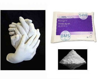 450g Pack Chromatic Alginate Italgin Dental Grade Molding Powder Hand Foot Baby Casting Alginate, Hand Foot Mold for Dad Mom and Baby