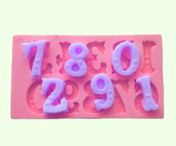 SILICONE LETTER MOULDS - Choose - Alphabet Wedding Resin Flowers Wax Cake  4.5