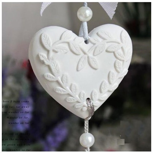 Mold Silicone Heart Suspension Deco Liana Sheets for Paste Fimo Plaster Wax Soap Resin Clay K305 5E50