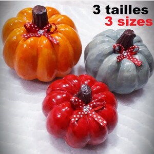 3D Vegetable Pumpkin Halloween Silicone Mold for Plaster Resin WEPAM Wax Candle Soap Clay Polyester Concrete Cement Silicone Mold Légumes 3 Tailles