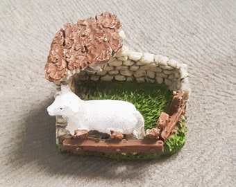 Sheep Silicone Mold Mini Stone Stable for Terrarium Decoration Candle Soap Plaster Resin Wax Clay K1169 çT90TOA