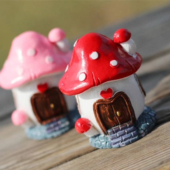 Malte Silikon Haus Pilz 3d Deco Herz Fur Polymer Ton Fimo Etsy