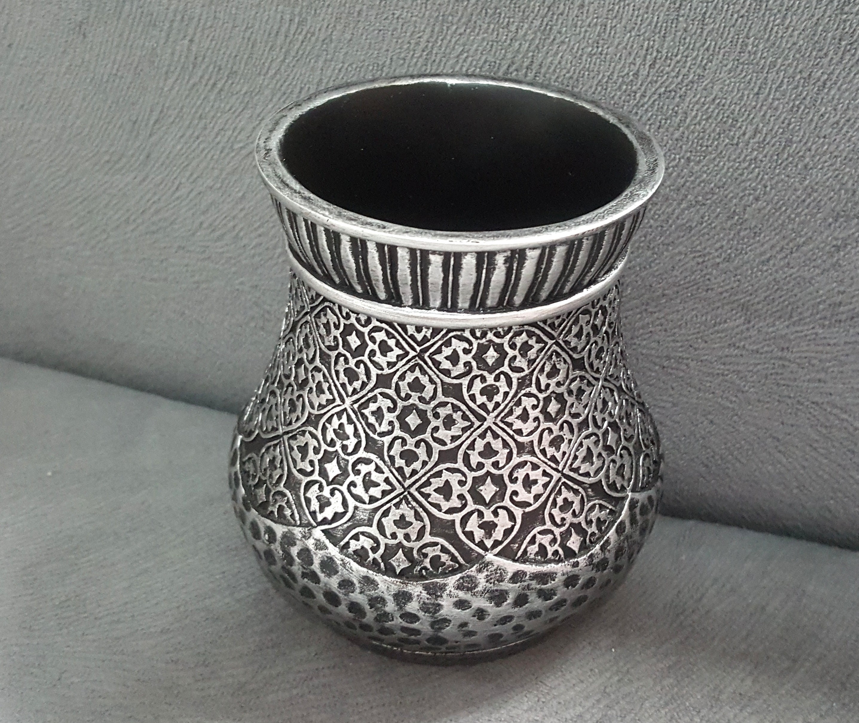Moule Silicone Vase Pot de Crayon Déco Fleurs pour Plâtre Fimo